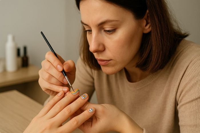 手繪風美甲：展現獨一無二的指尖藝術