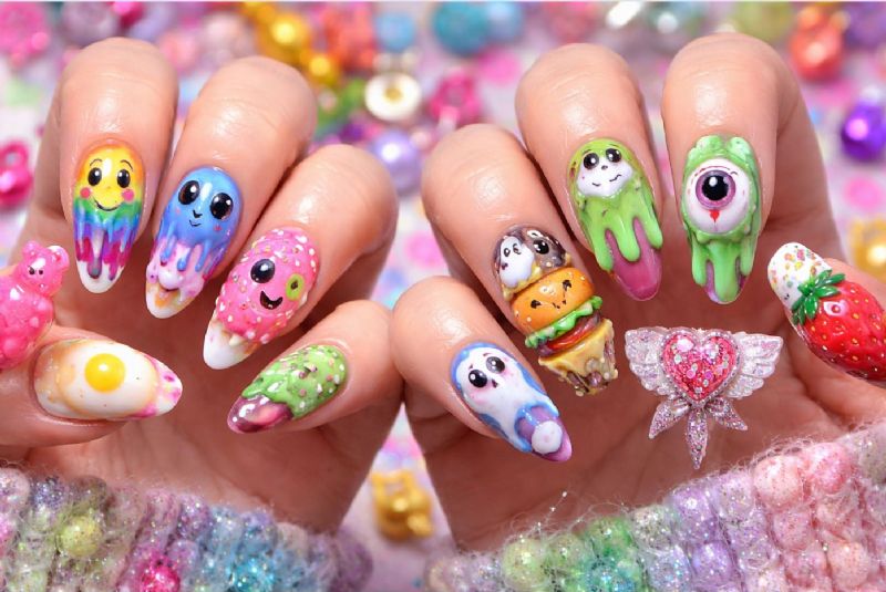 搞怪美甲是什麼？創意指甲藝術的潮流解析